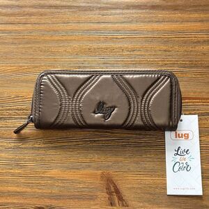 Lug Quilted Brown Wallet
